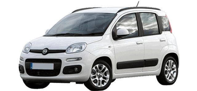 SUV compatto bianco mostrato in vista frontale di tre quarti su sfondo bianco.