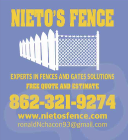 Nieto's Fence LLC An ad for nieto 's fence experts in fences and gates solutions