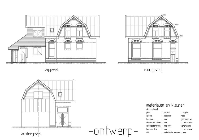 bouwtekening Cronjélaan