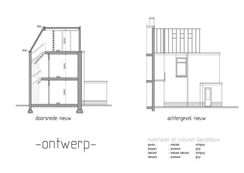 bouwtekening Coehoornstraat Utrecht