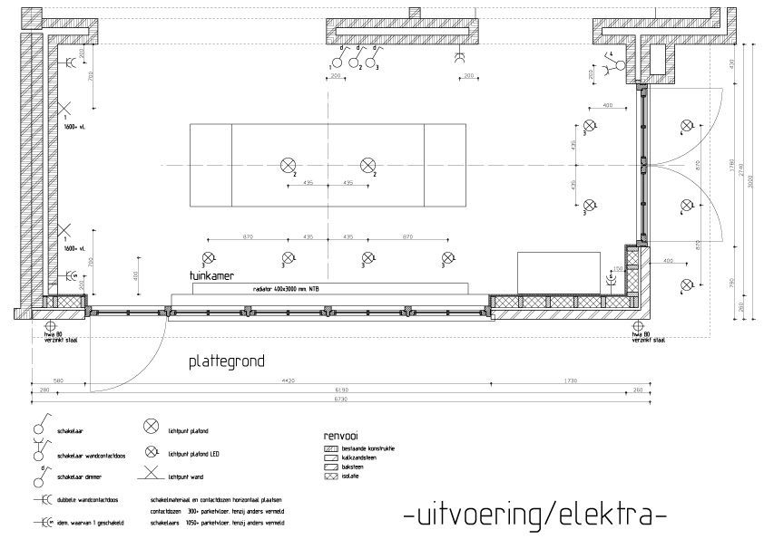 bouwtekening Ruiterweg Laren