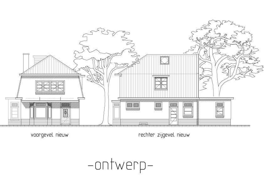 bouwtekening Julianalaanweg Doorn