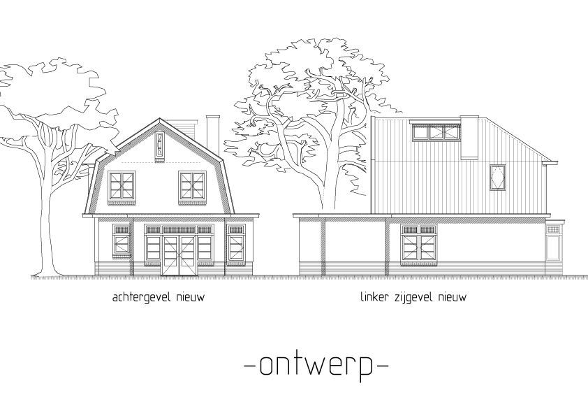 bouwtekening Julianalaanweg Doorn