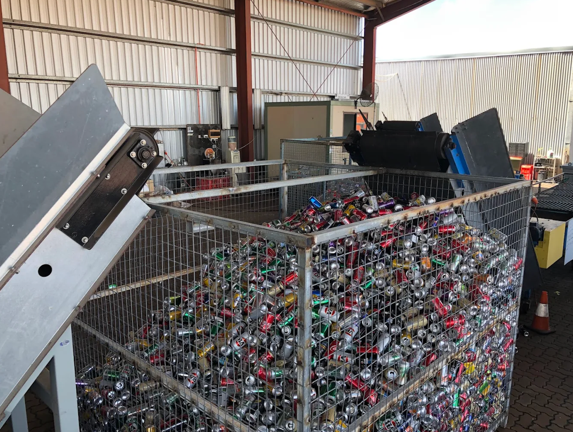 Recycled cans