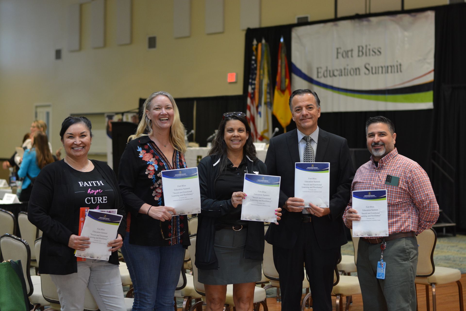 Anthony ISD leaders attend the Fort Bliss Education Summit October 19, 2023 to learn about ways to continue supporting military students.