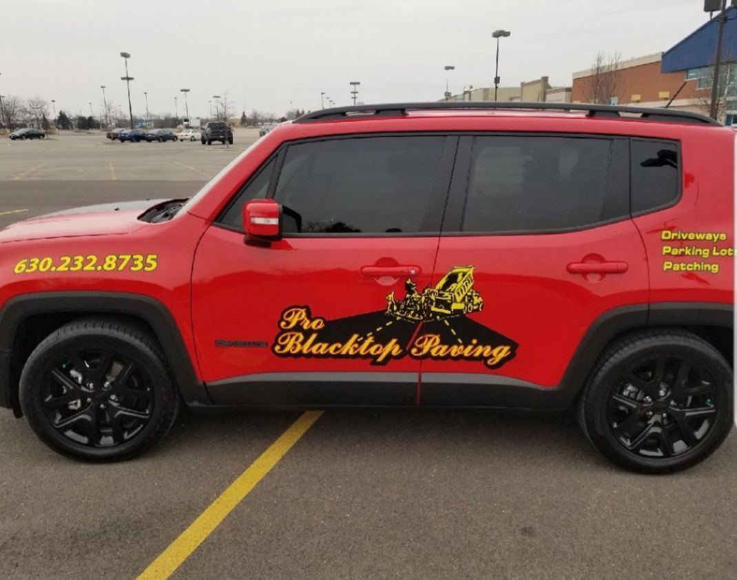 Service Red 
Jeep — Plainfield, IL — Pro Blacktop Paving
