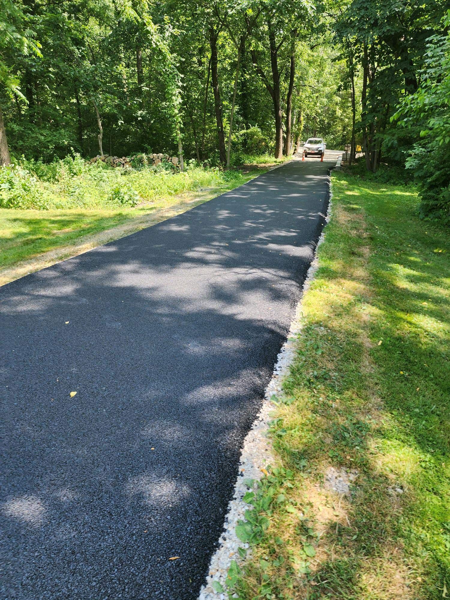 Car is Parked on the Side of a Road — Plainfield, IL — Pro Blacktop Paving