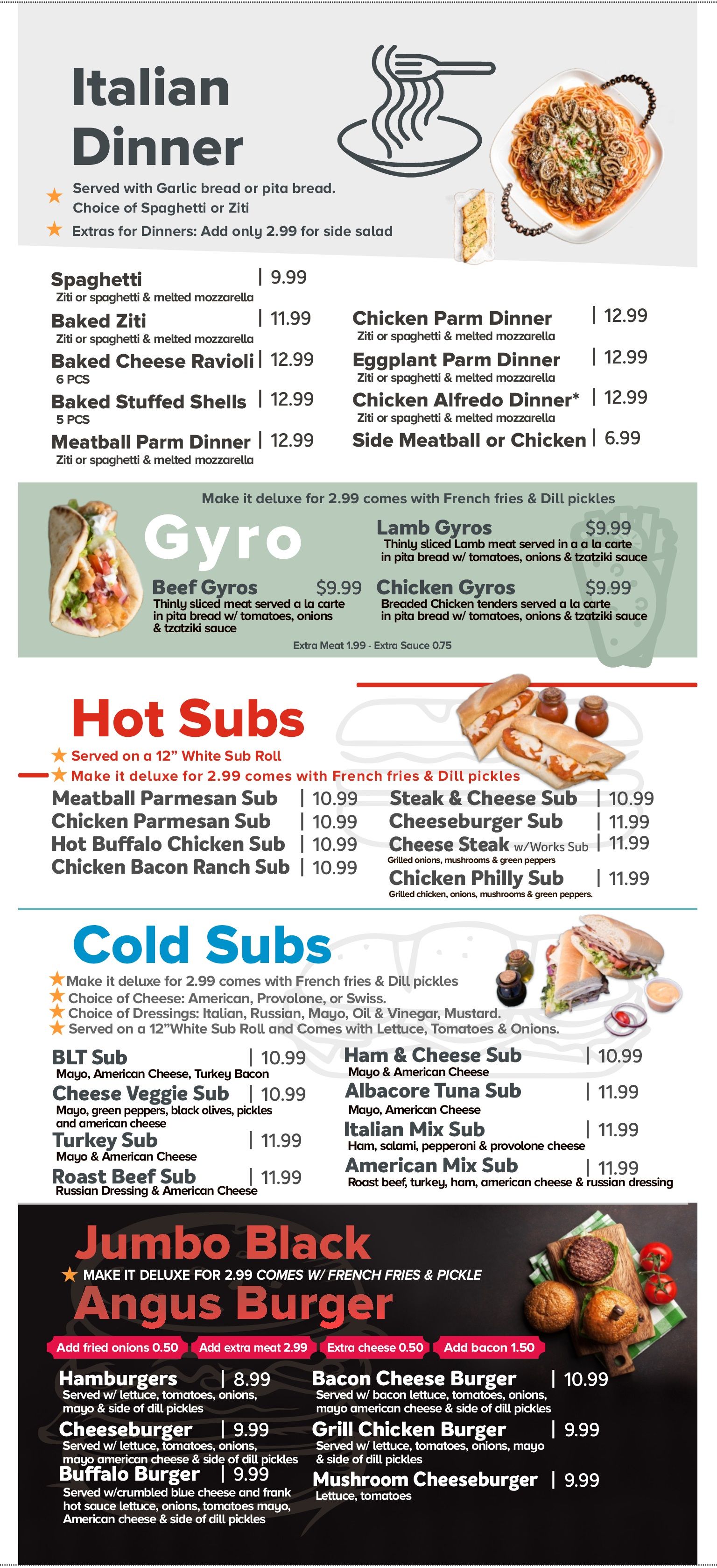 Menu Westgate Pizza Bella