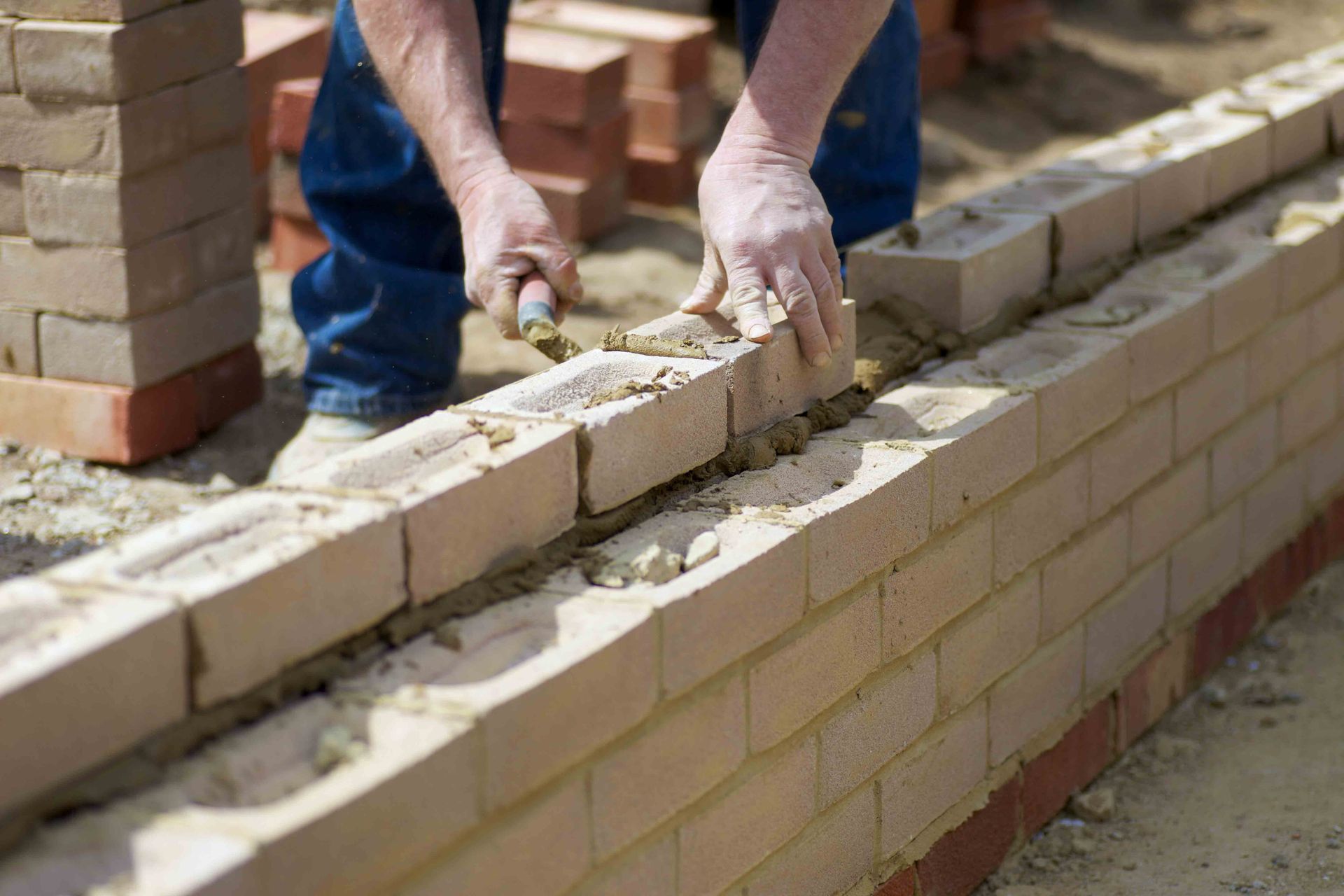 Man Is Laying Bricks — Ephrata, WA — Columbia Block Works & Construction LLC