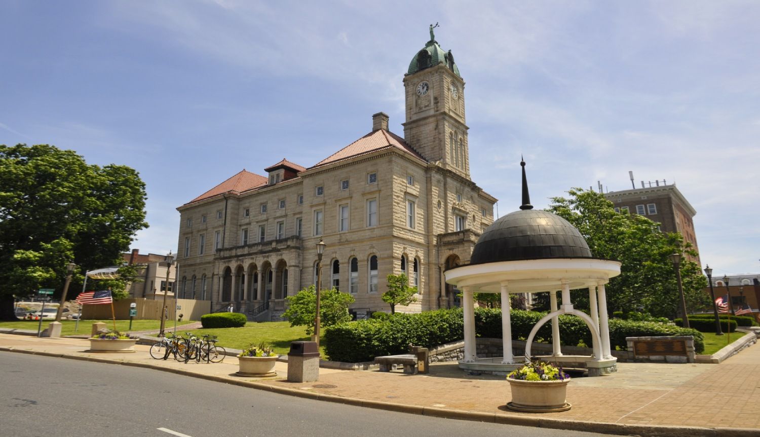 Rockingham County Courthouse in Court Square in Downtown Harrisonburg