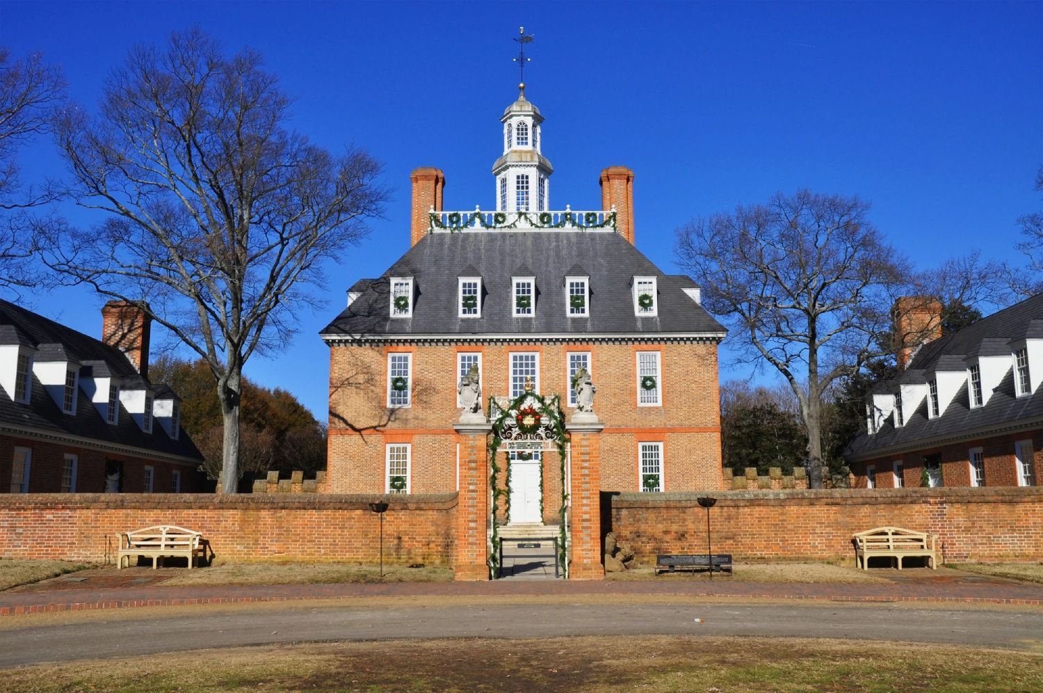 The Governor's Palace in Colonial Williamsburg, Virginia