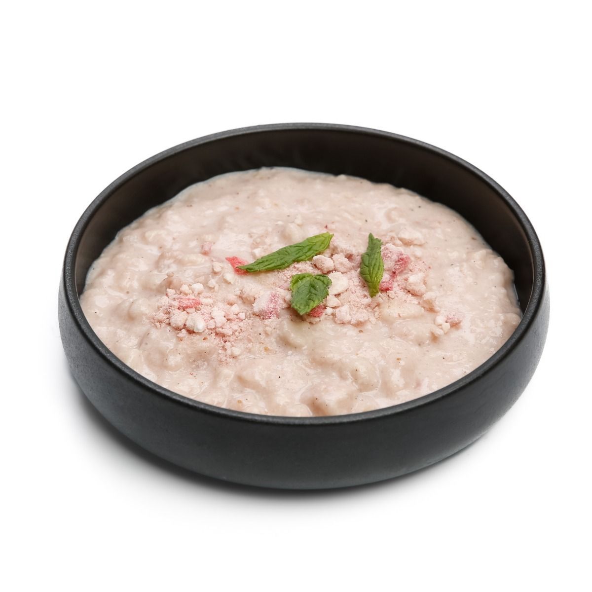 Arroz doce com morangos