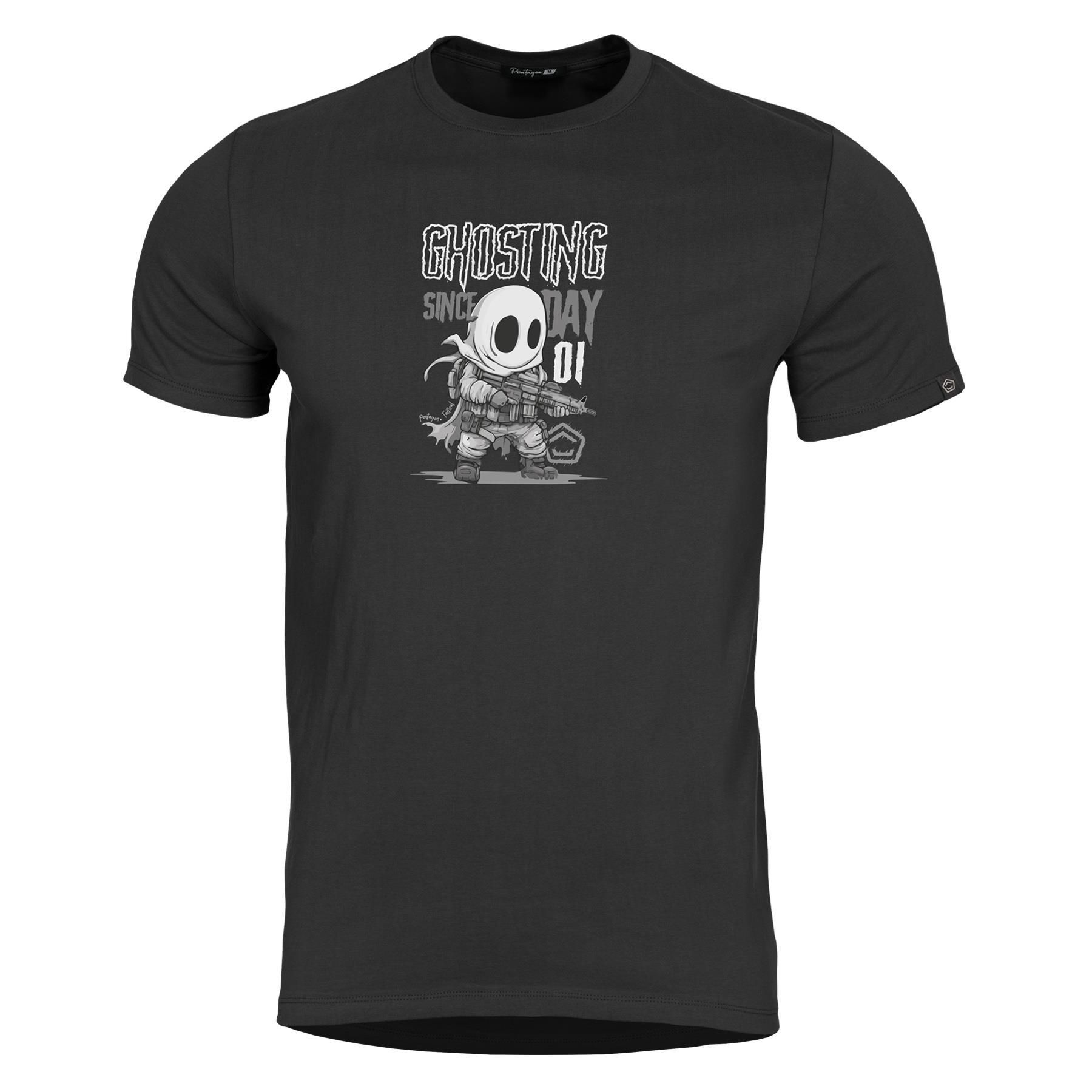 Camiseta Ghostting Pentágono Preta Tamanho G