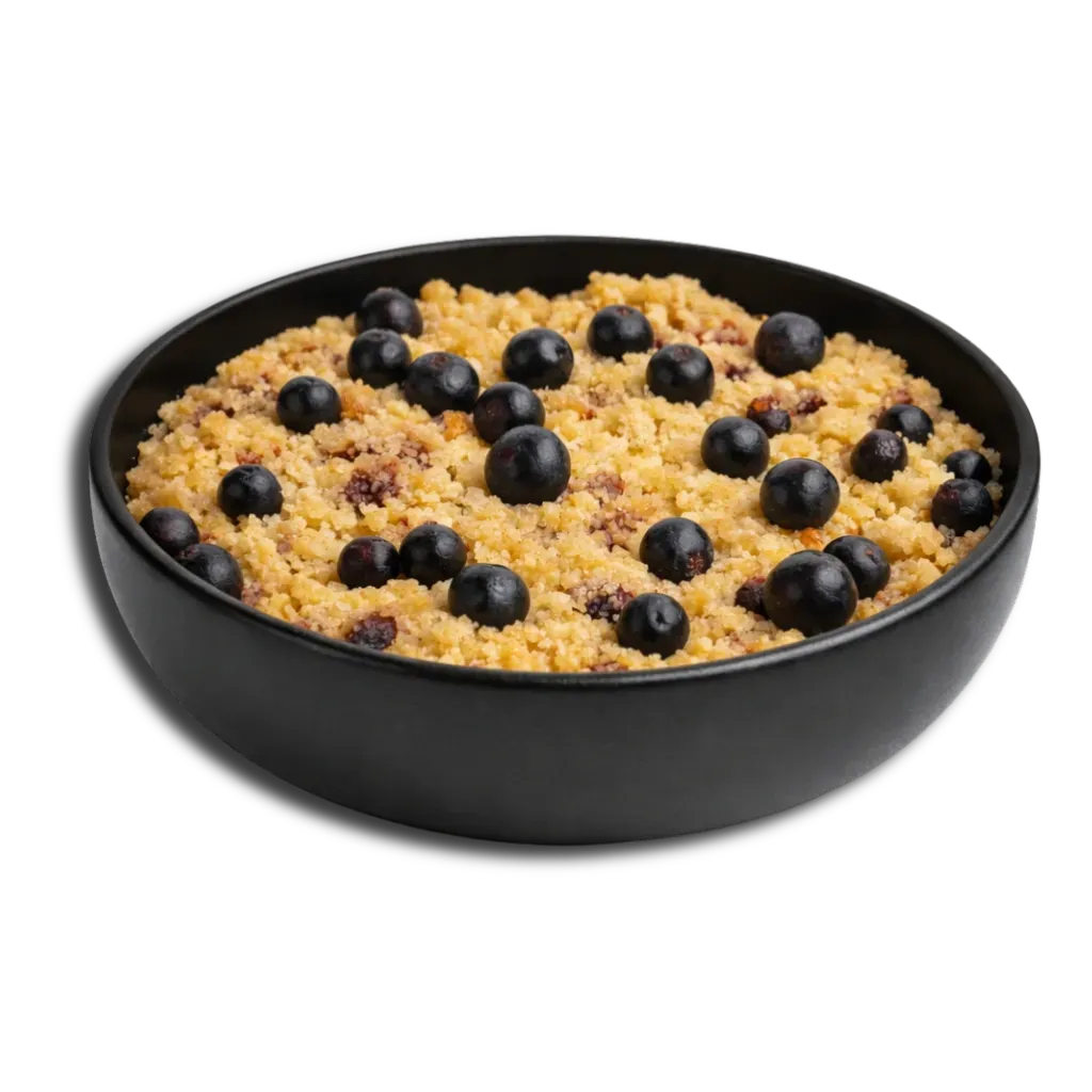 Crumble de Groselha Preta