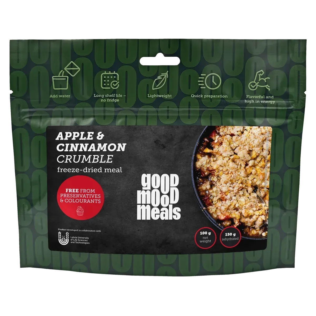 Crumble de maçã com canela