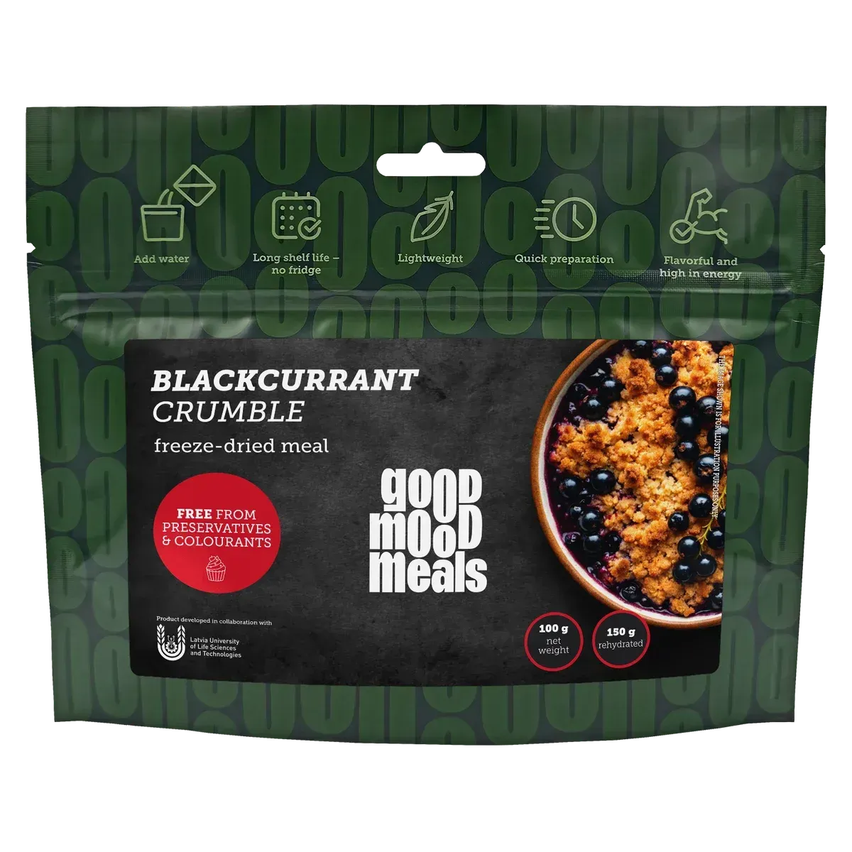 Crumble de Groselha Preta