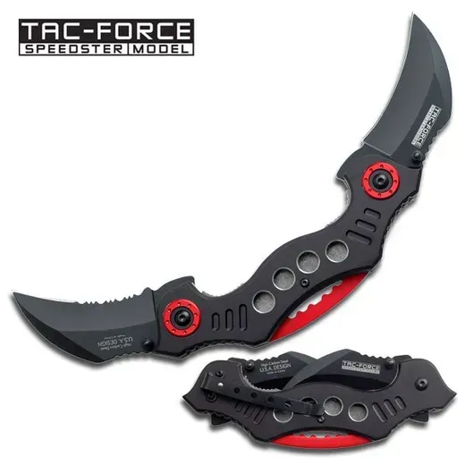 Tac Force | Karambit de Lâmina Dupla | Cinza