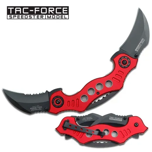 Tac Force | Karambit de Lâmina Dupla | Vermelho