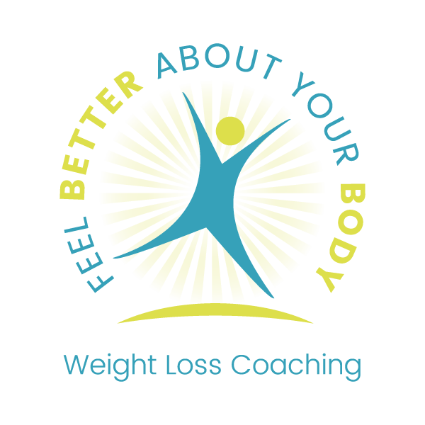 A logo that says feel better about your body weight loss coaching