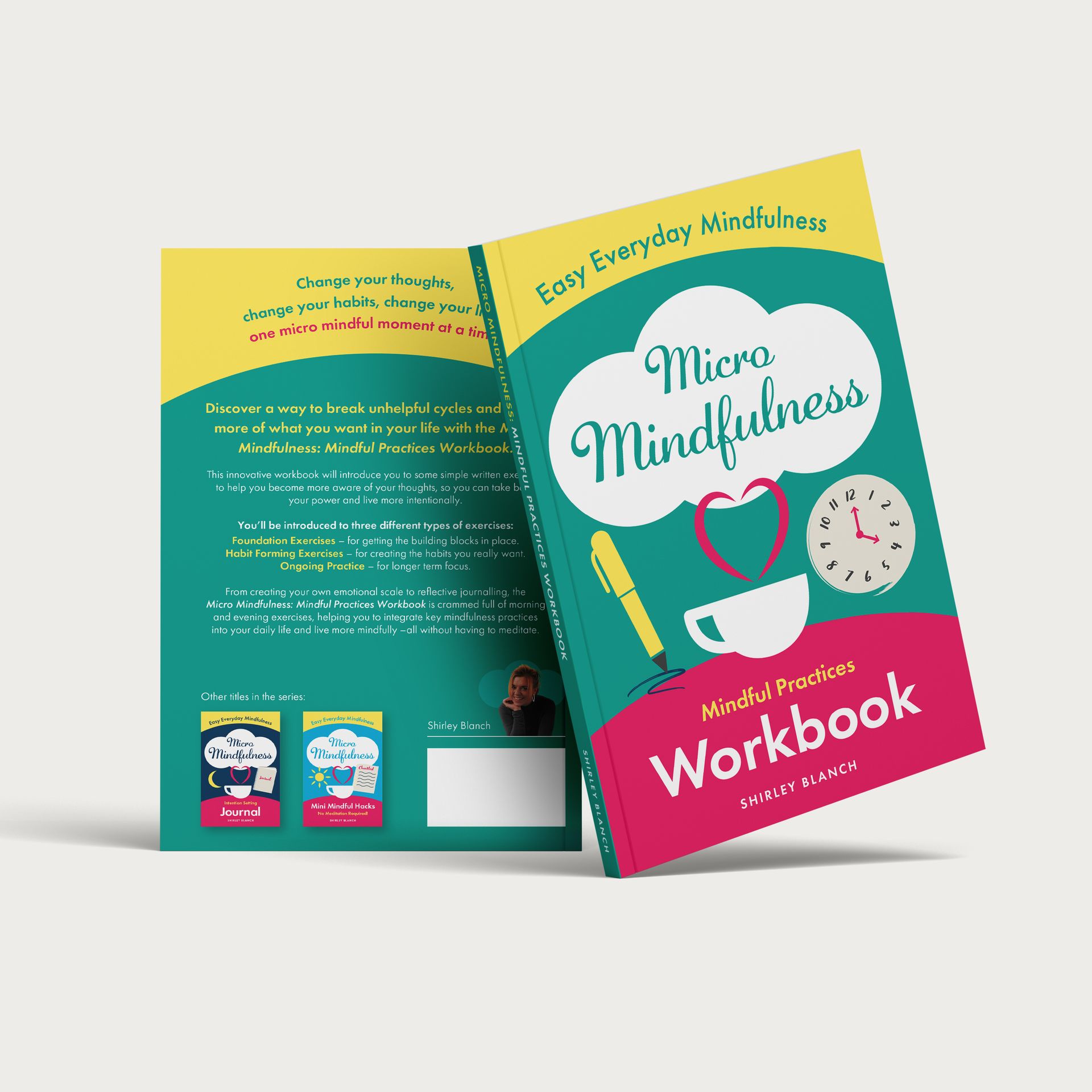 A book called micro mindfulness workbook is sitting on a table
