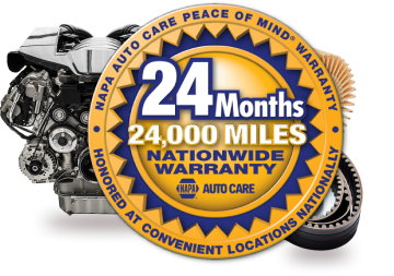 24 Months 24,000 Miles Peace of Mind Nationwide Warranty NAPA Auto Care | Manny's Auto