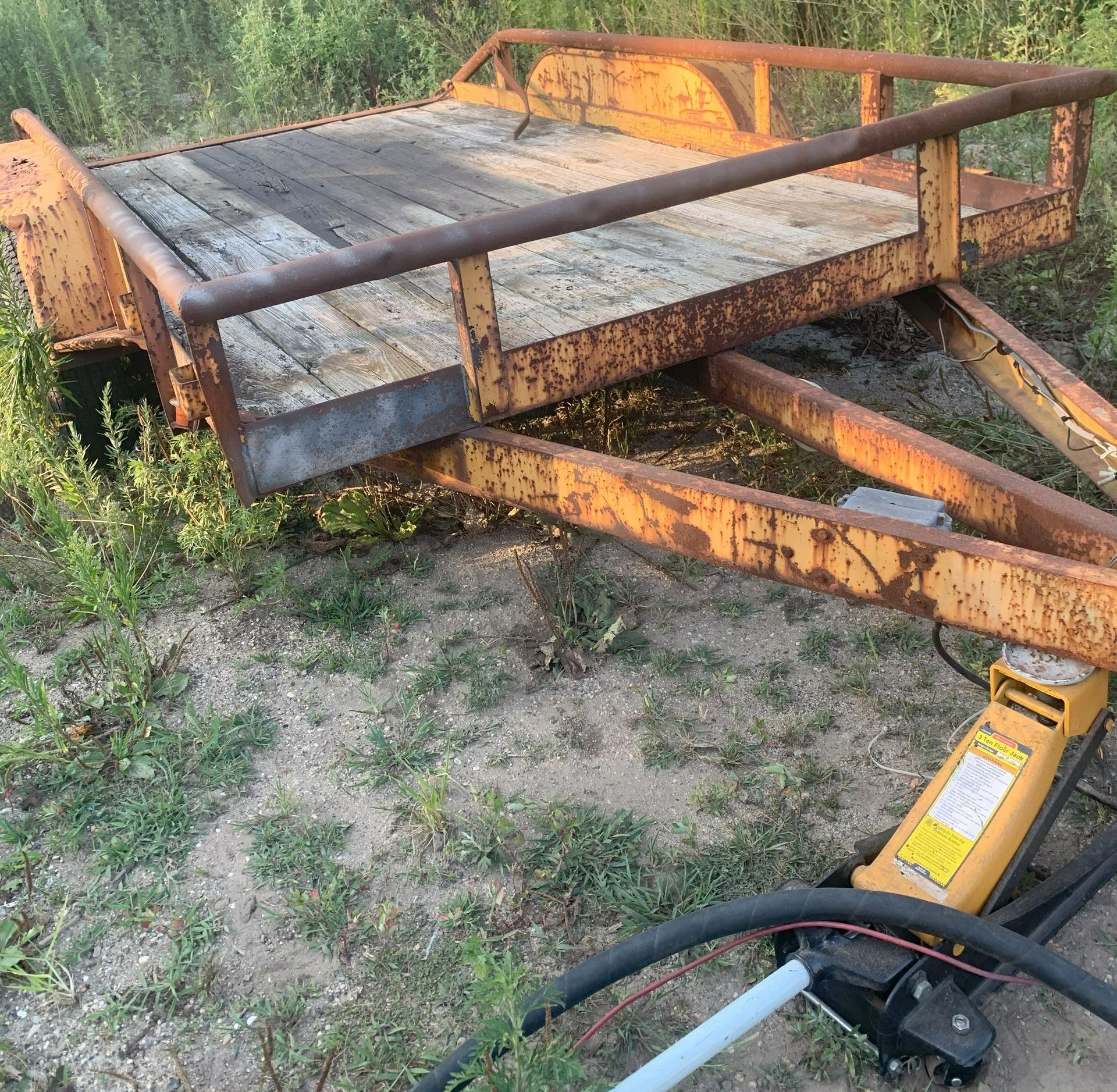 Removing rust from a trailer to make it look like new
