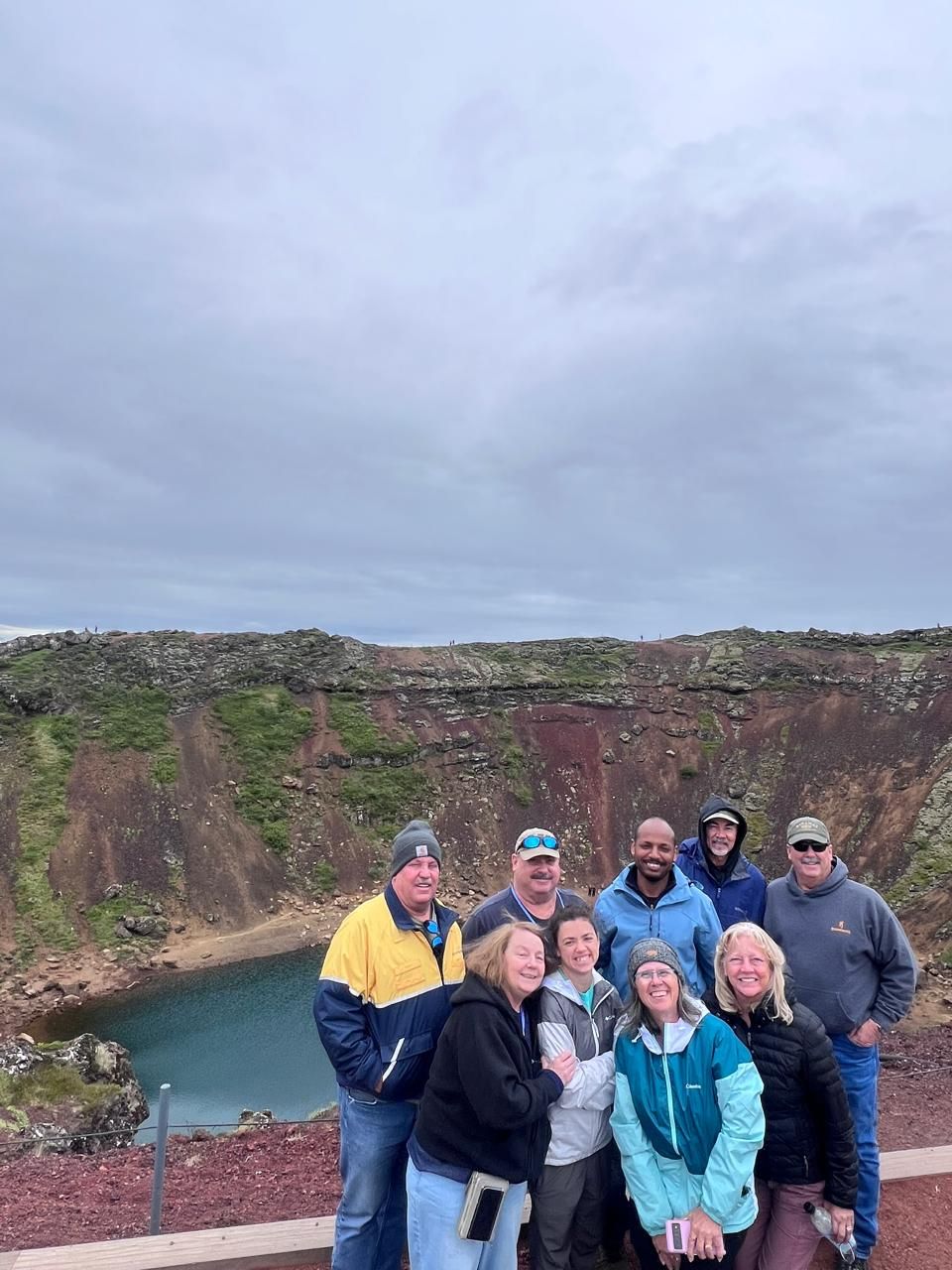 Tourists from Texas are enjoying a private Golden Circle tour in Iceland with Teka.