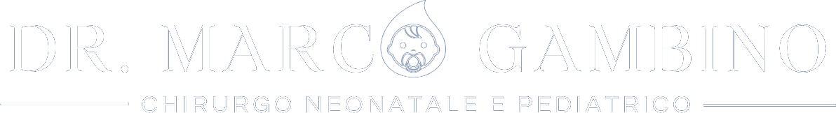 Logo con testo bianco tenue e un’icona rossa a forma di stetoscopio su uno sfondo chiaro.