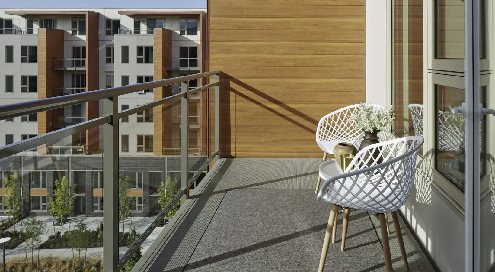 Balcony at Kirkland Urban in Kirkland, WA.