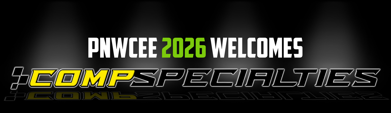 Logo for PNWCEE 2026 featuring the yellow and white text