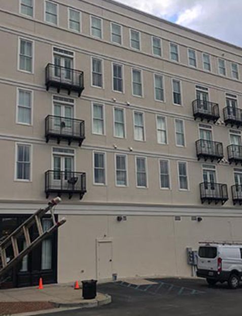 After Building Exterior Painting