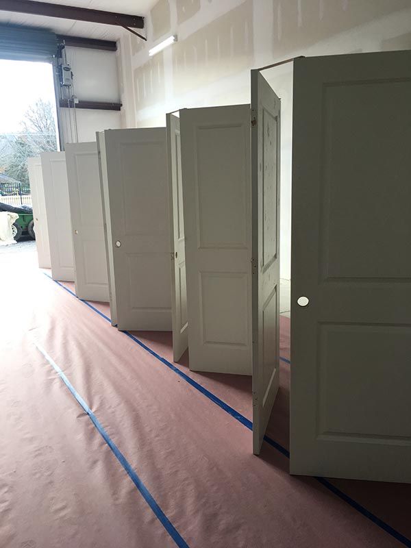 Painted Gray Door