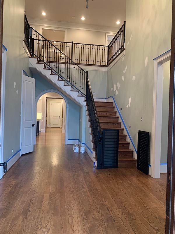 Staircase in the Middle of the Hallway