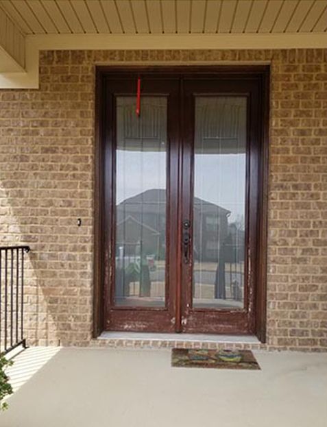Before House Door Painting
