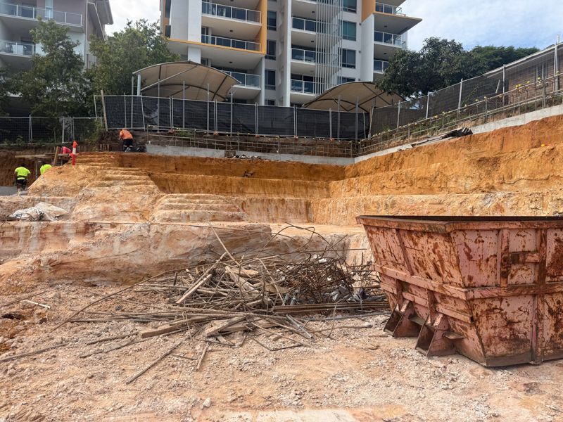 Excavation and site benching