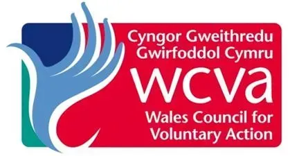 The logo for the wales council for voluntary action