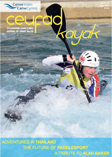 Clawr cylchgrawn o'r enw ceurad kayak