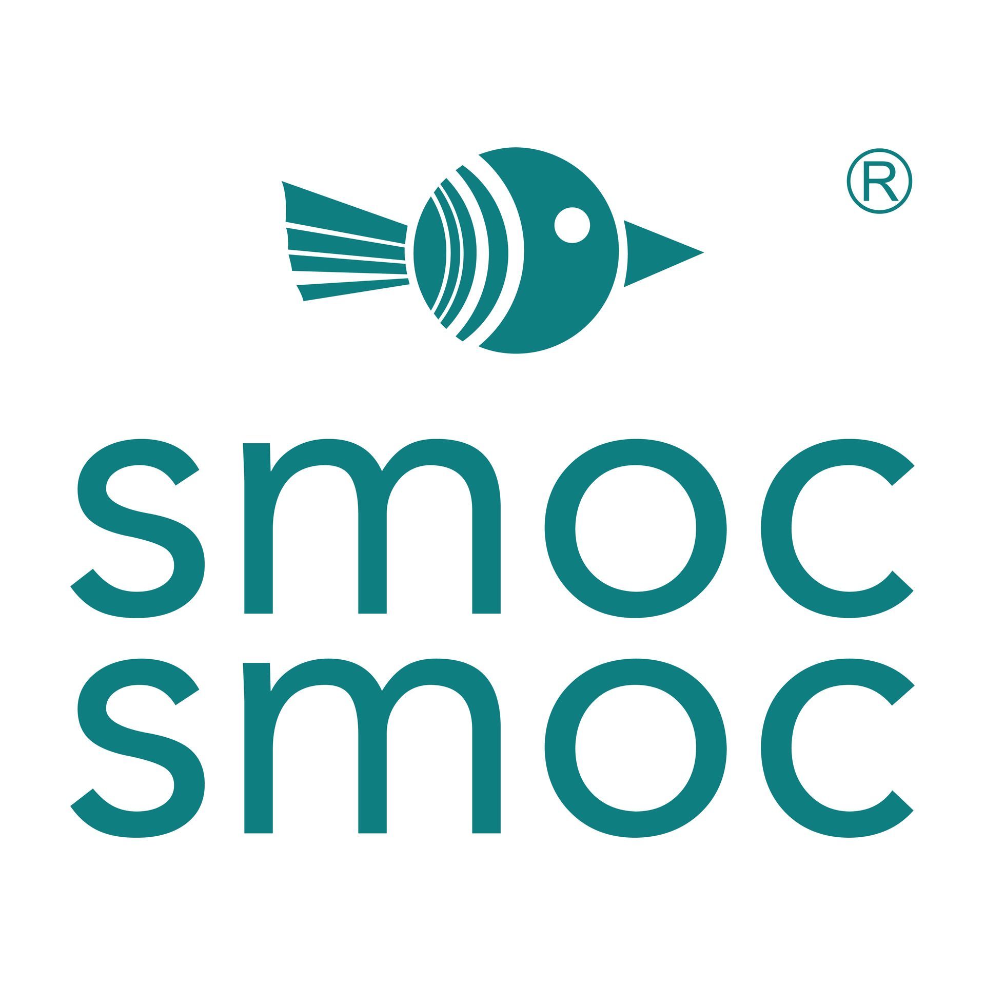 Logo ar gyfer smoc smoc gyda aderyn arno