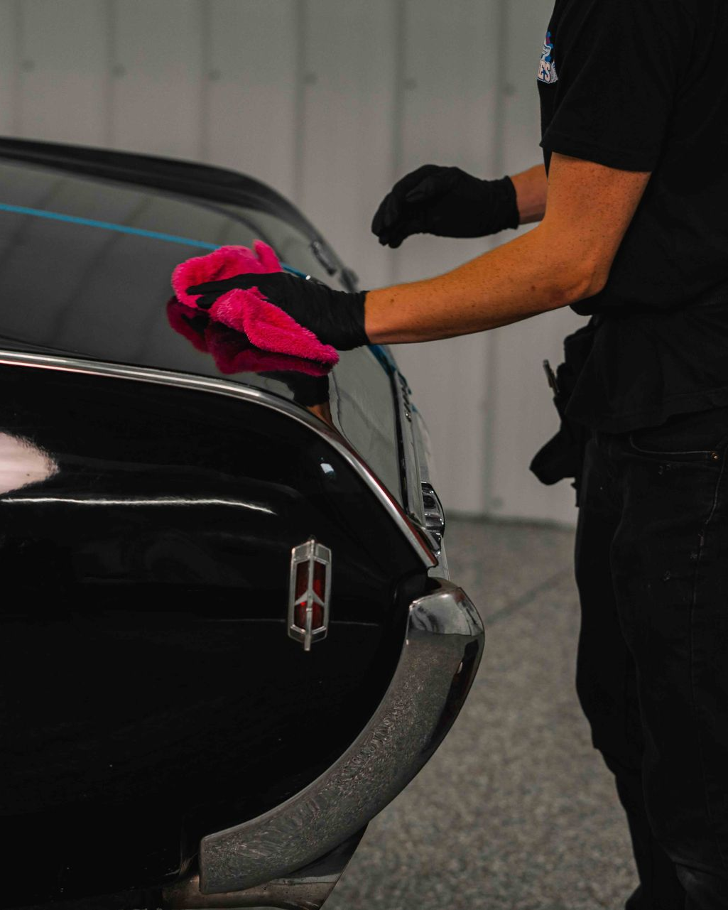 A close up of the rear end of a car