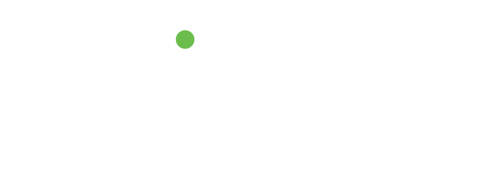 Petit cercle vert près du coin supérieur gauche sur fond blanc