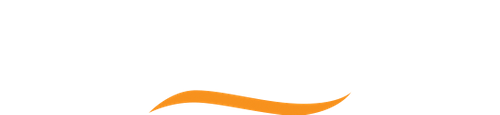 An orange, wavy graphic.