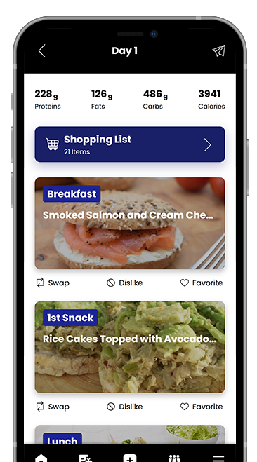 A cell phone with a shopping list on the screen.