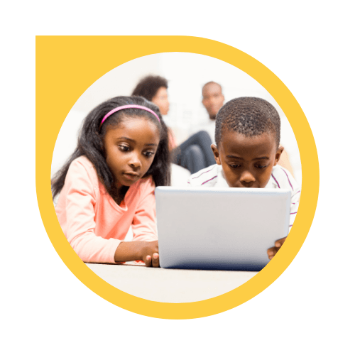 kids learning through tablet