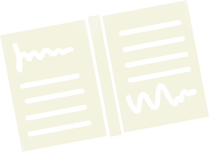 a graphic of a book with scribbles on it