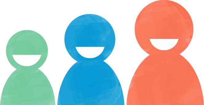 Illustration of the different stages of a child