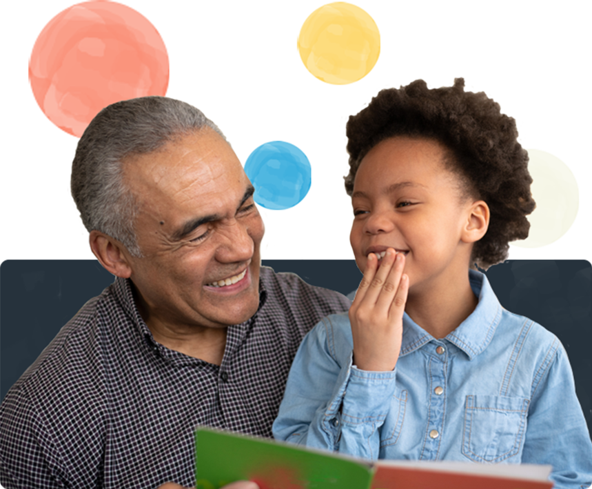 father trying to communicate with little boy