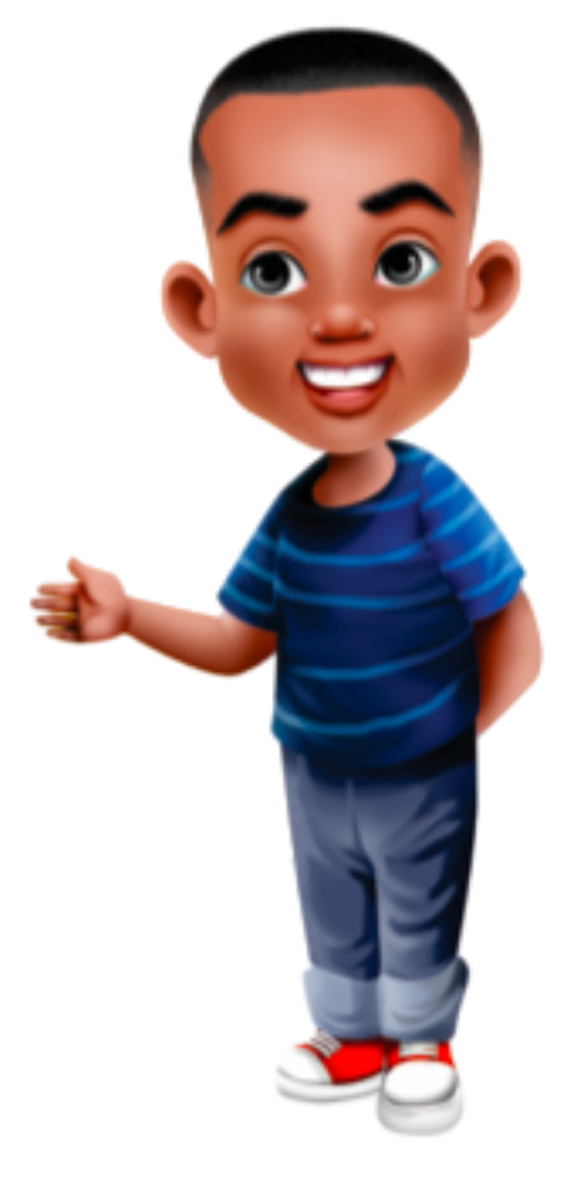 A colorful illustration of the main character from The Courageous Lion in Milo speaks confidently after improving his speech.