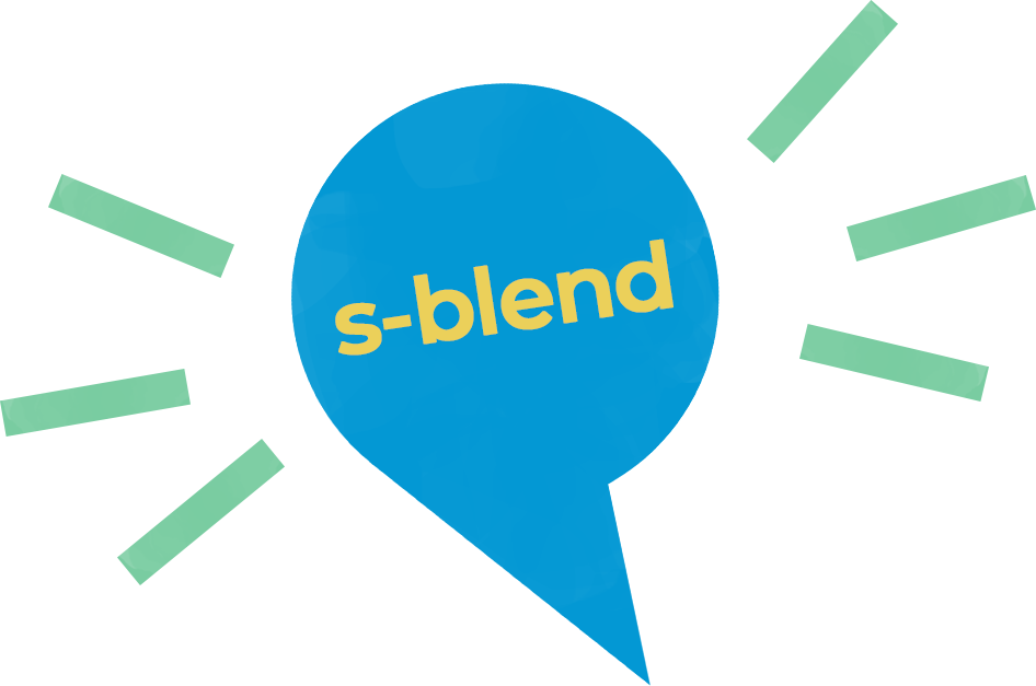 S blend speech bubble