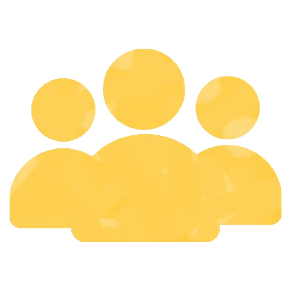 An  icon of people symbolizes socializing