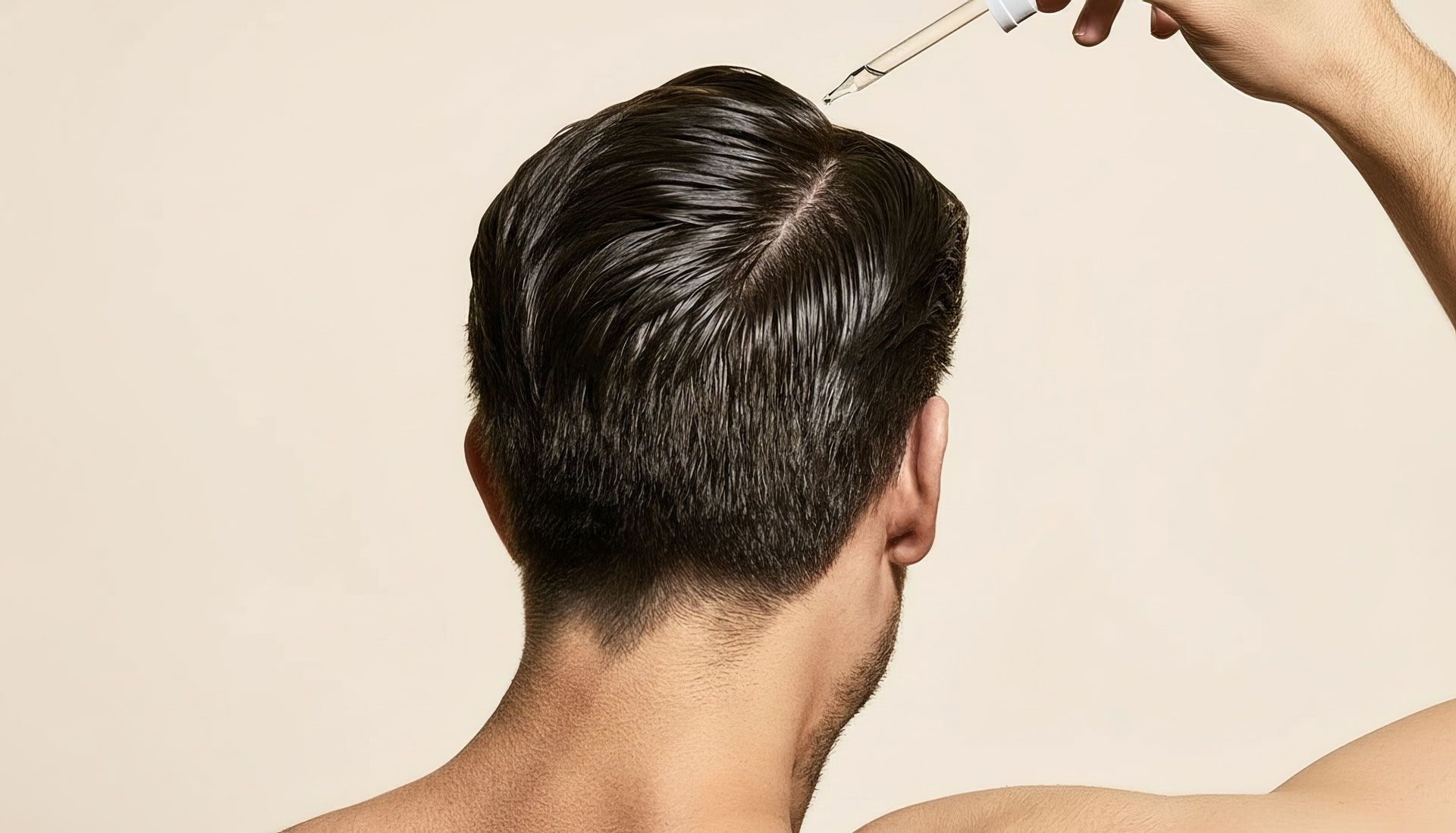 man's scalp getting a hair restoration treatment - sante wellness